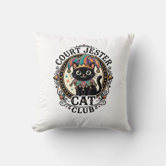 Hofnar Kat Grappige Kat Liefhebber Ontwerp - Hofna Kussen (Voorkant)