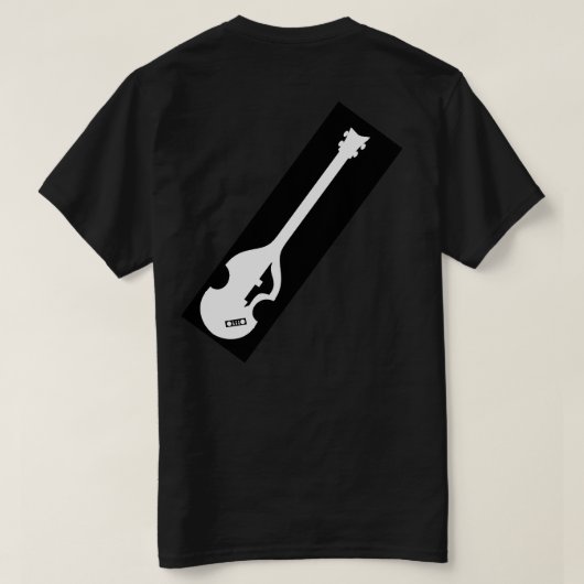 Hofner Bass Player vooraan T-shirt (Design achterkant)