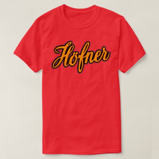  Hofner-Sinaasappel T-shirt (Design voorkant)
