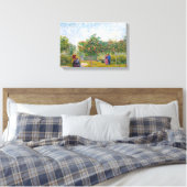 Hofparen in het Voyer d'Argenson Park Gogh Canvas Afdruk (Insitu (Slaapkamer))