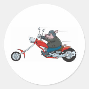 Hog Biker Ronde Sticker