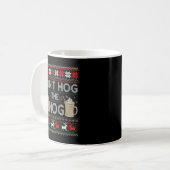 Hog de nog Eggnog Funny nog niet lelijke kerstSwea Koffiemok (Voorkant links)