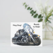 Hog Dog - Klaar om te rijden! Briefkaart (Staand voorkant)