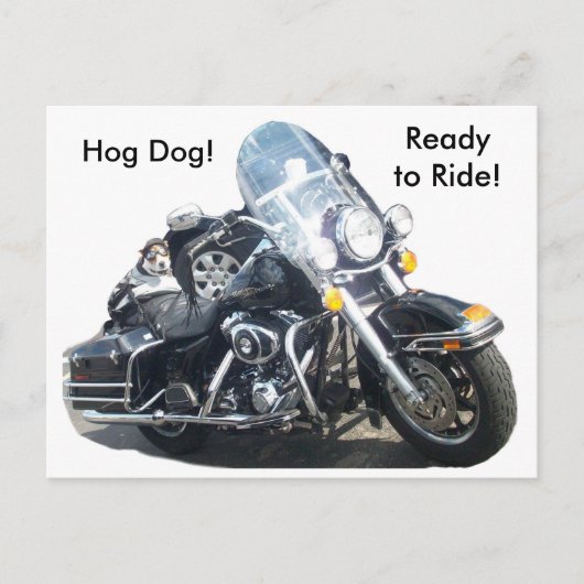 Hog Dog - Klaar om te rijden! Briefkaart (Voorkant)