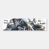 Hog Dog - Klaar om te rijden! Bumpersticker (Voorkant)