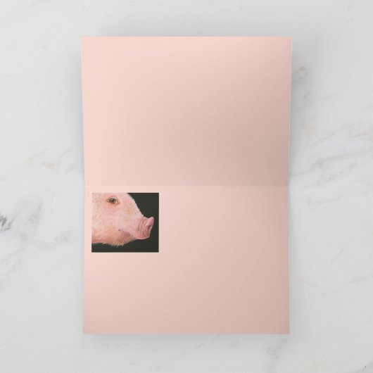 hog - en cichorei - vriendenkaart kaart (Binnen)