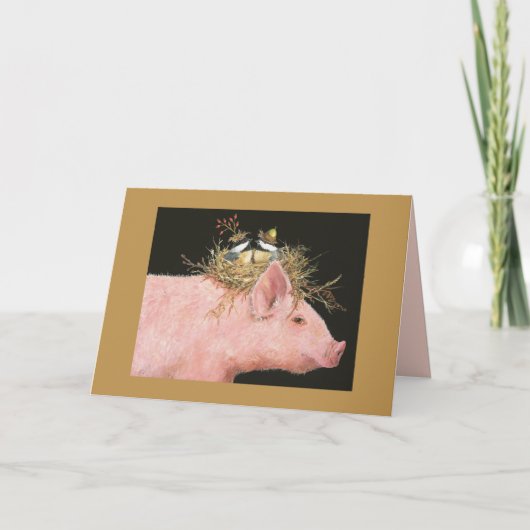 hog - en cichorei - vriendenkaart kaart (Voorkant)