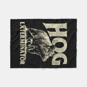 Hog Exterminator - Boar Hunting Wild Hog Hunter Fleece Deken (Voorkant (Horizontaal))