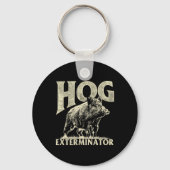Hog Exterminator - Boar Hunting Wild Hog Hunter Sleutelhanger (Voorkant)