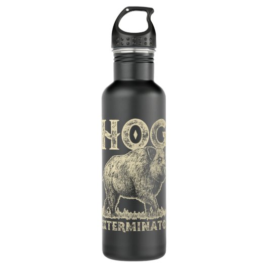 Hog Exterminator - Boar Hunting Wild Hog Hunter Waterfles (Voorkant)