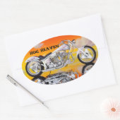 HOG HEAVEN HELM STICKERS PKG VAN 4 (Envelop)