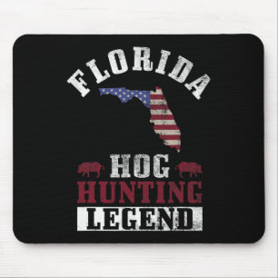 Hog Hunting Legend Florida voor zwijnen jagen Muismat