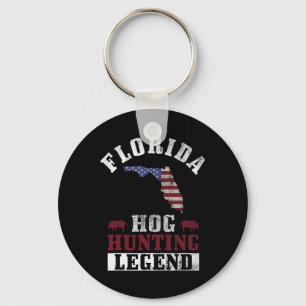 Hog Hunting Legend Florida voor zwijnen jagen Sleutelhanger
