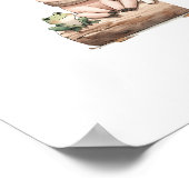 Hog. Kikker, hond en een log! Schattigee Kinder ki Poster (Hoek)