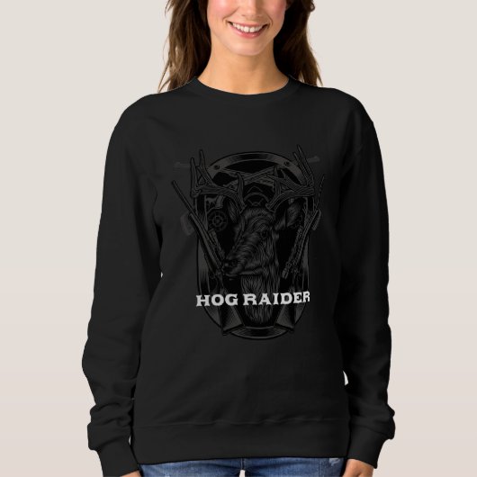 Hog Raider Wild Pig Hunting Hog Boar Hunter Dad Trui (Voorkant)