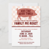 Hog the Good Times Pig Roast Kaart (Voorkant)