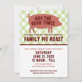 Hog the Good Times Pig Roast Kaart (Voorkant)