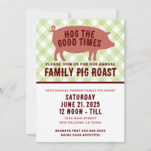 Hog the Good Times Pig Roast Kaart