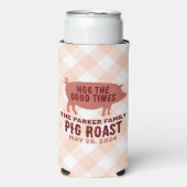 Hog the Good Times Pig Roast Seltzer Blikjeskoeler (Seltzer Voorkant)