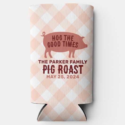 Hog the Good Times Pig Roast Seltzer Blikjeskoeler (Voorkant)