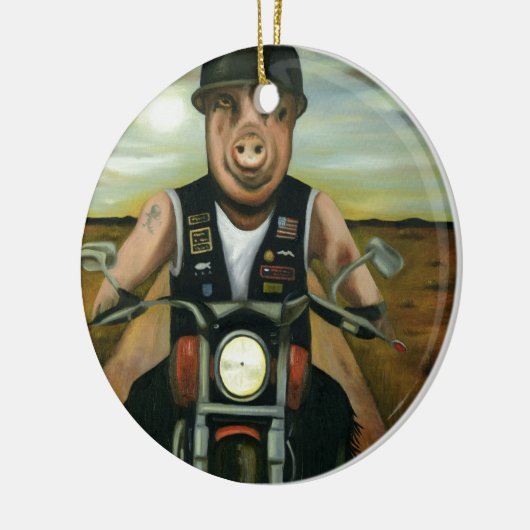 Hog Wild Keramisch Ornament (Links)