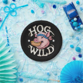 Hog Wild Papieren Bordje (Feest)