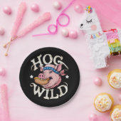 Hog Wild Papieren Bordje (Feest)