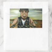 Hog Wild Rechthoekige Sticker (Tas)