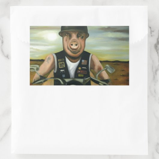 Hog Wild Rechthoekige Sticker (Tas)