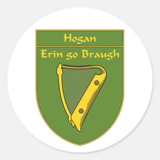 Hogan 1798 Vlaggenschild Ronde Sticker (Voorkant)