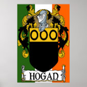 Hogan Coat of Arms Irish Flag Print (Voorkant)