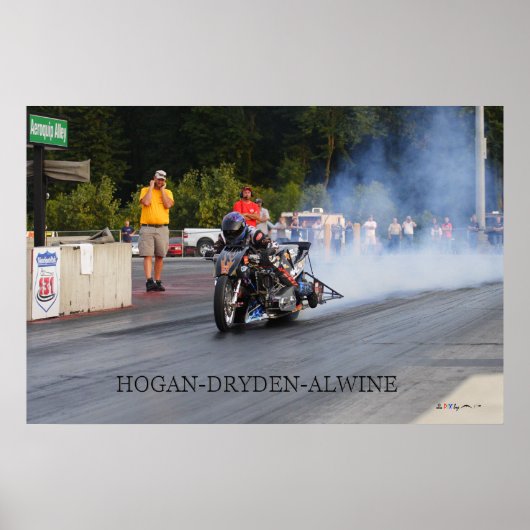 Hogan-Dryden-Alwine Top Fuel 2008 Poster (Voorkant)