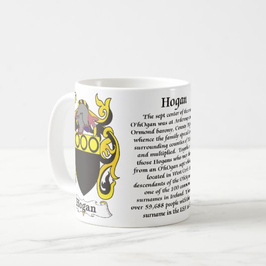 Hogan Family Coat of Arms mok (Voorkant links)