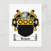 Hogan Family Crest Briefkaart (Voorkant)