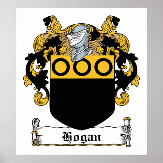 Hogan Family Crest Poster (Voorkant)