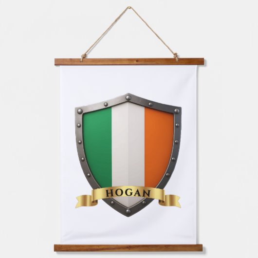 Hogan Ierland Erfgoed Schild Hangend Wandkleed (Voorkant)