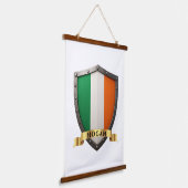 Hogan Ierland Erfgoed Schild Hangend Wandkleed (Gebogen)