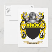 Hogan wapen (familiewapen) briefkaart (Voorkant / Achterkant)
