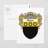 Hogan Wapen (Mantled) Briefkaart (Voorkant / Achterkant)