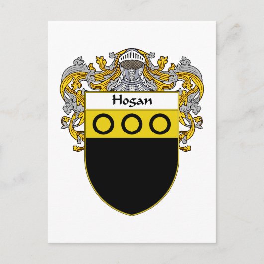 Hogan Wapen (Mantled) Briefkaart (Voorkant)