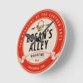 "Hogan's Alley" -stijl Logo wandklok (Hoek)