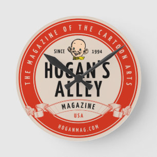 "Hogan's Alley" -stijl Logo wandklok