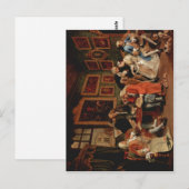 Hogarth, William Marriage ?-la-mode: Het huwelijk  Briefkaart (Voorkant / Achterkant)