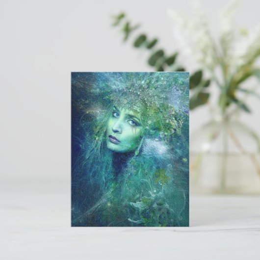 Hoge aanwezigheid van Briefkaart in water (Staand voorkant)