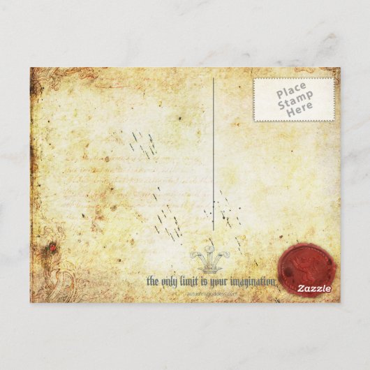 Hoge aanwezigheid van Briefkaart in water (Achterkant)