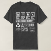 Hoge accountant MultiTasking Certified Job Gift T-shirt (Design voorkant)