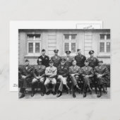 Hoge Amerikaanse militaire functionarissen uit de  Briefkaart (Voorkant / Achterkant)