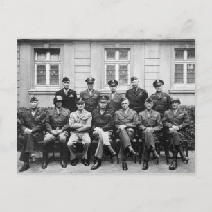 Hoge Amerikaanse militaire functionarissen uit de  Briefkaart