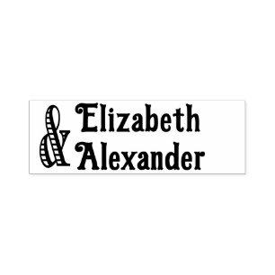 Hoge Ampersand #2 Twee Namen #35 Trouwpaar Zelfinktende Stempel