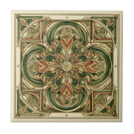 Hoge Art Nouveau Tegeltje